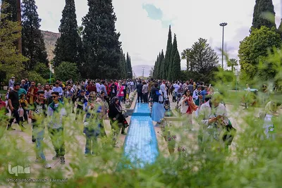 مسافران نوروزی در سعدی