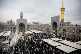 اقامه نماز عید فطر در حرم مطهر رضوی‎
