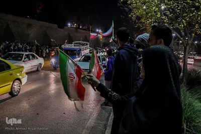 شادمانه پیروزی تیم ملی در شیراز