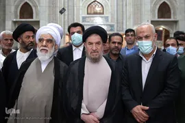 مراسم تجدید میثاق فعالان، سازمان‌های مردم‌نهاد و اصحاب رسانه با آرمان رهایی قدس امام و رهبری در حرم مطهر حضرت امام خمینی(ره)