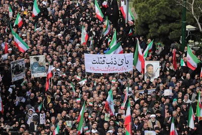 تشییع پیکر 21 شهید تجاوز آمریکایی _ صهیونی در تبریز