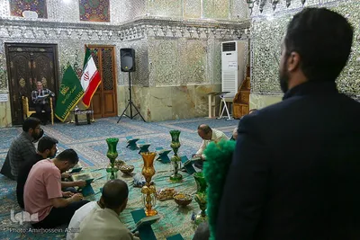 مراسم غبارروبی حرم مطهر حضرت علی بن حمزه
