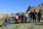 نشست خبری محمد اسکندری، مدیرکل دفتر امور روستایی و شوراهای استانداری استان آذربایجان شرقی در روستای سفیده خان