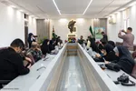 نشست خبری فرمانده سپاه کرج به مناسبت هفته دفاع مقدس‎