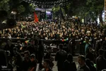 دسته عزاداری هیئت فاطمیون زنجان در شب عاشورا