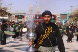 حضور دسته جات عزاداری در بین الحرمین 
در آستانه اربعین حسینی