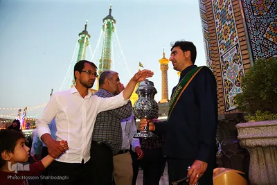 آئین تعویض پرچم حرم حضرت معصومه(س)