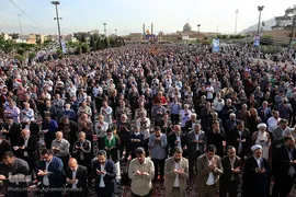 نماز عید سعید فطر در جوار حرم مطهر حضرت عبدالعظیم حسنی علیه‌السلام