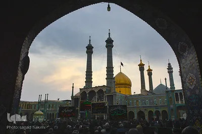 یه گزارش از مراسم عزاداری سالروز  شهادت حضرت معصومه(س)