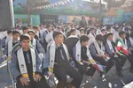 نواخته شدن زنگ ایثار و مقاومت به مناسبت هفته بسیج