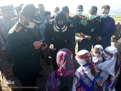 سفر یک روزه سردار عابدین خرم، فرمانده سپاه عاشورا و حضور بین عشایر ارسباران و آحاد مختلف مردم اهر