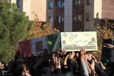 مراسم‌ خاکسپاری شهید گمنام دربوستان الهیه بیرجند