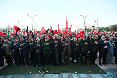 آیین باشکوه جاماندگان تشییع آقای شهید ایران در همدان