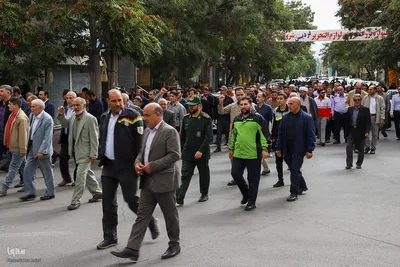 راهپیمایی مردم اهر در محکومیت جنایات رژیم صهیونیستی