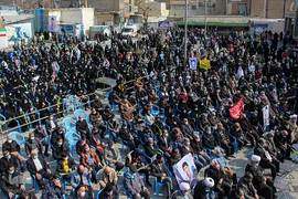 مراسم خاکسپاری و تشیع پیکر شهید «حسین فغانی»