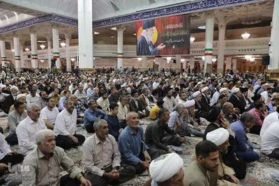 مجلس ترحیم آیت الله فیاض و گرامیداشت شهدای جنگ ۱۲ روزه در حرم بانوی کرامت