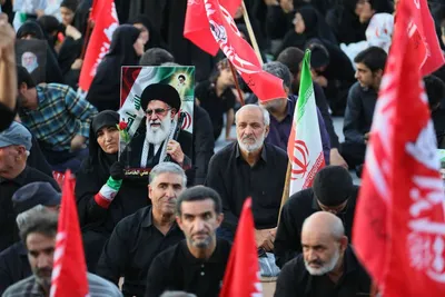 آیین باشکوه جاماندگان تشییع آقای شهید ایران در همدان