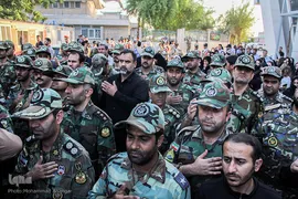 مراسم بدرقه شهید ۴ساله حادثه تروریستی اهواز