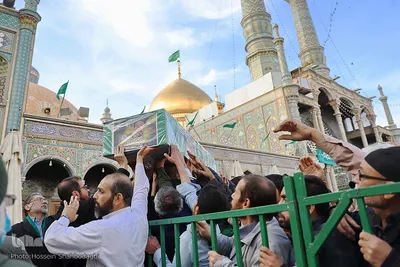 تشییع پیکر شهدای مدافع حرم در قم
