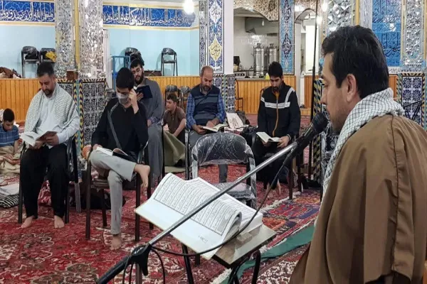 مراسم معنوی اعتکاف در مسجد جامع اردبیل 
