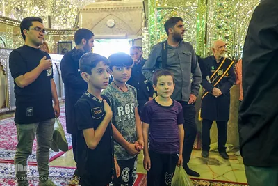 حضور ائمه جماعت در حرم حضرت شاهچراغ علیه‌السلام