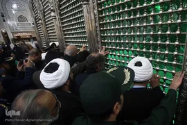 مراسم تجدید میثاق جامعه قرآنی کشور با آرمان‌های معمار کبیر انقلاب اسلامی، امام خمینی(ره) در حرم مطهر امام راحل