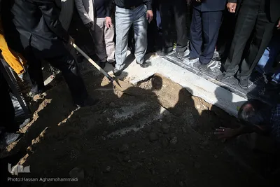 مراسم تدفین پیکر مرحوم استاد «محمد تقی مروت» در قطعه نام آوران بهشت زهرا