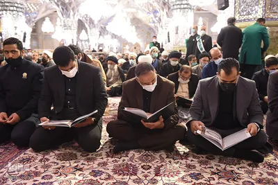 مراسم بزرگداشت آیت‌الله گرایلی در حرم رضوی