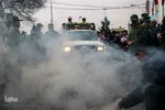 استقبال مردم اهر از پیکر پاک و مطهر شهید گمنام ۸ سال دفاع مقدس