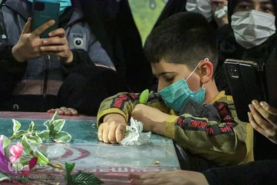 شب وداع با پیکر مطهر شهید باب الله داودی‎‎