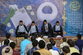 چهارمین آیین عمامه‌گذاری شماری از طلاب و همچنین جشن حفظ کل قرآن کریم گروهی دیگر از طلاب مدرسه علمیه دارالسلام