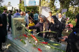 گلباران مزار شهدا در دارالرحمه شیراز