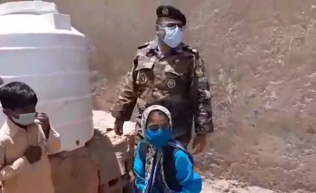 کمک ارتش به دختر سیستان و بلوچستانی