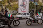 مراسم تشییع پیکر مطهر روحانی شهید مدافع امنیت در شیراز