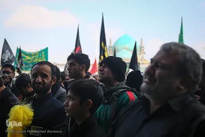 عزاداری شهادت امام رضا(ع) در حرم مطهر رضوی