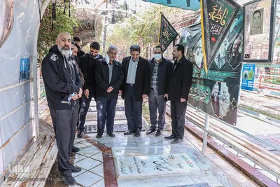 حضور فرمانده سپاه قدس در گلزار شهدای شیراز‎‎