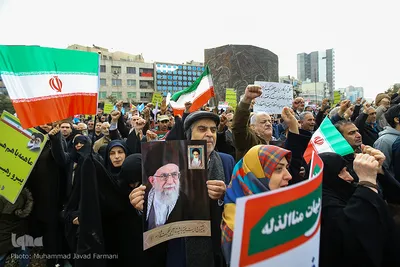 راهپیمایی مردم تهران در حمایت از اقتدار و امنیت کشور