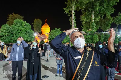 مراسم احیای شب بیست و یکم ماه رمضان در حرم شاهچراغ (ع)