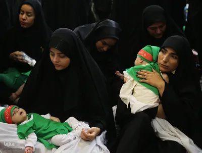 مراسم شیرخوارگان حسینی در حرم مطهر شاهچراغ(ع)