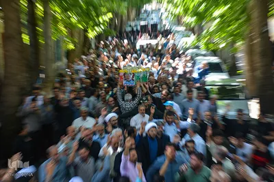 تشییع پیکر جانباز شهید محمدرضا نیکوئی-محلات/عکس:ایکنا
