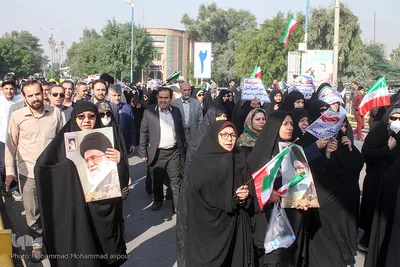 راهپیمایی مردم اهواز در حمایت از اقتدار و امنیت کشور 