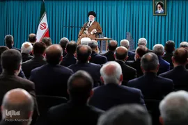 دیدار سفیران و مسئولان وزارت امور خارجه با رهبر انقلاب