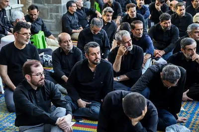 مراسم زیارت عاشورا بسیجیان همدان‎