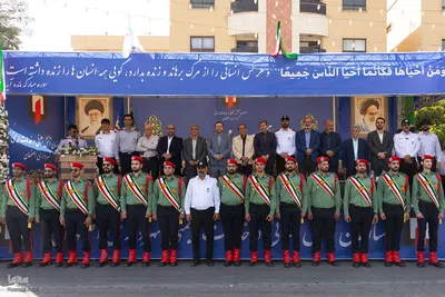مراسم رژه ناوگان آتش‌نشانی اصفهان
