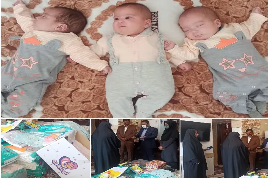 حمایت ستاد اجرایی فرمان امام(ره) چهارمحال‌وبختیاری از چندقلوها