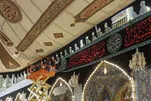 Makam Suci Al-Hussaini dan Al-Abbasi berselindung hitam menjelang Muharram