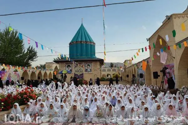 جشن فرشته‌ها در روز تکلیف 1300 دختر کمالشهری برگزار شد + فیلم و عکس
