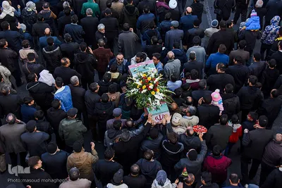 مراسم تشییع شهدای گمنام در سمنان