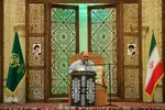 مراسم بزرگداشت شهدای حرم مطهر با سخنرانی رئیس جامعه مدرسین حوزه علمیه قم