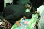 آئین وداع با پیکر شهید عبدالله اسکندری در حرم شاهچراغ(ع)